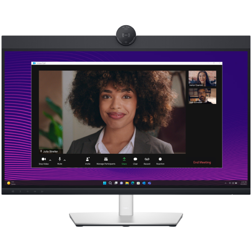 Monitor DELL P2724DEB Video Conferencing 27", 2560x1440, QHD, IPS Antiglare, 16:9, 1000:1, 350 cd/m2, 8ms/5ms, 178/178, 2xDP, HDMI, 2xUSB-C (DP/PD), USB-B, 3xUSB-A, RJ-45, Audio line out, 2x5W Speaker, Cam, Mic, Tilt, Swivel, Pivot, Height Adjust, 3Y