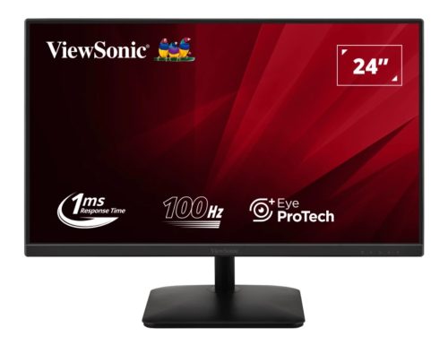 ViewSonic Monitor VA2408-MHDB 24” 1920x1080, IPS, 100Hz, VGA, HDMI, DP, USB HUB