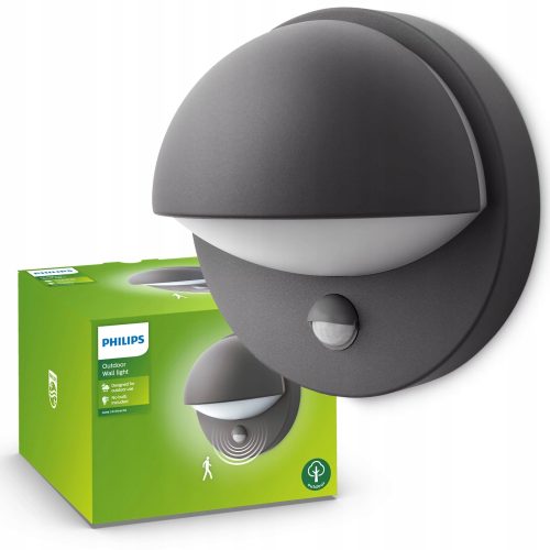 Philips June IR wall lantern anthracite 1x12W