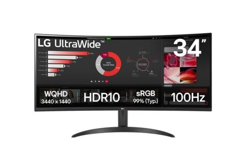 MON 34 LG 34WR50QK-B VA QHD 100HZ