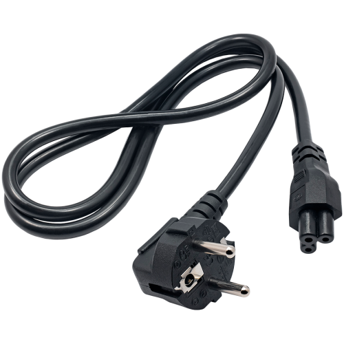 Power cable for notebook Akyga AK-NB-08A clover IEC C5 CEE 7/7 250V/50Hz 1m