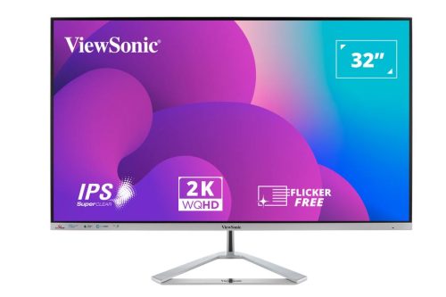 ViewSonic Monitor VX3276-2K-mhd-2, 32" 2560x1440, IPS, 75hz, 2xHDMI, DP, Speak.