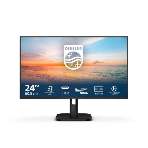 Philips 23,8" 24E1N1300A, HDMI, USB-C, zvu., 100Hz